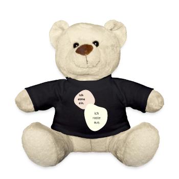 Ich atme ein und raste aus - Teddy - Schwarz - Vorne