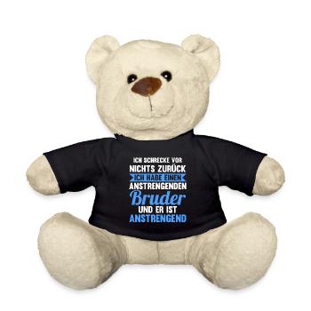 Geschwister Familie Brüder Bruder - Teddy - Schwarz - Vorne