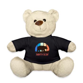 Bear Aunty Bear Mama Bear Super Aunt - Teddy Bear - black - Front