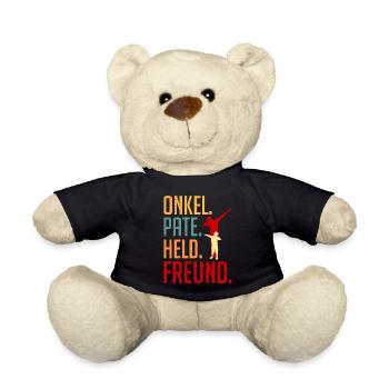Onkel Pate Held Freund Onkel - Teddy - Schwarz - Vorne