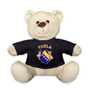 Proud Bosnian Bosniaks Tuzla Bosnia - Teddy Bear - black - Front