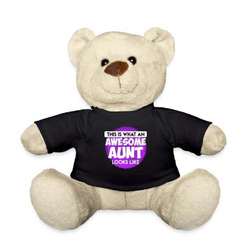 This is what a great aunt looks like Best Aunt - Teddy Bear - black - Front