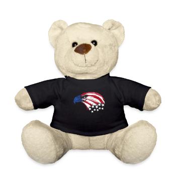 Bald Eagle US Flag Colors Patriotic 4th Of July - Teddy - Schwarz - Vorne