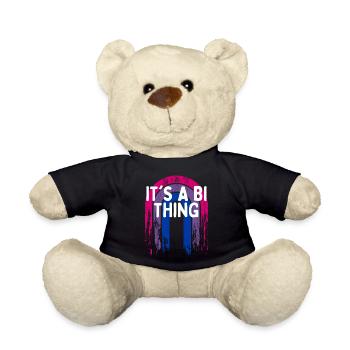 It's a Bi Thing Bisexual LGBTQ Bi Pride LGBT Gay - Teddy Bear - black - Front