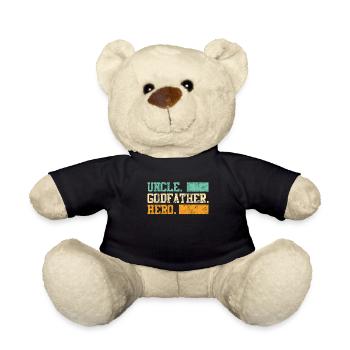 Uncle Godfather Hero Uncle - Teddy Bear - black - Front
