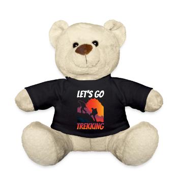 Partons trekking amateurs de randonnée randonneurs - Nounours - noir - Devant