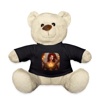 Santa Claus - Teddy Bear - black - Front