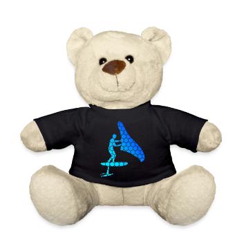 hydroptère foilwing wingsurf Femmes Hommes wingsurfe - Nounours - noir - Devant