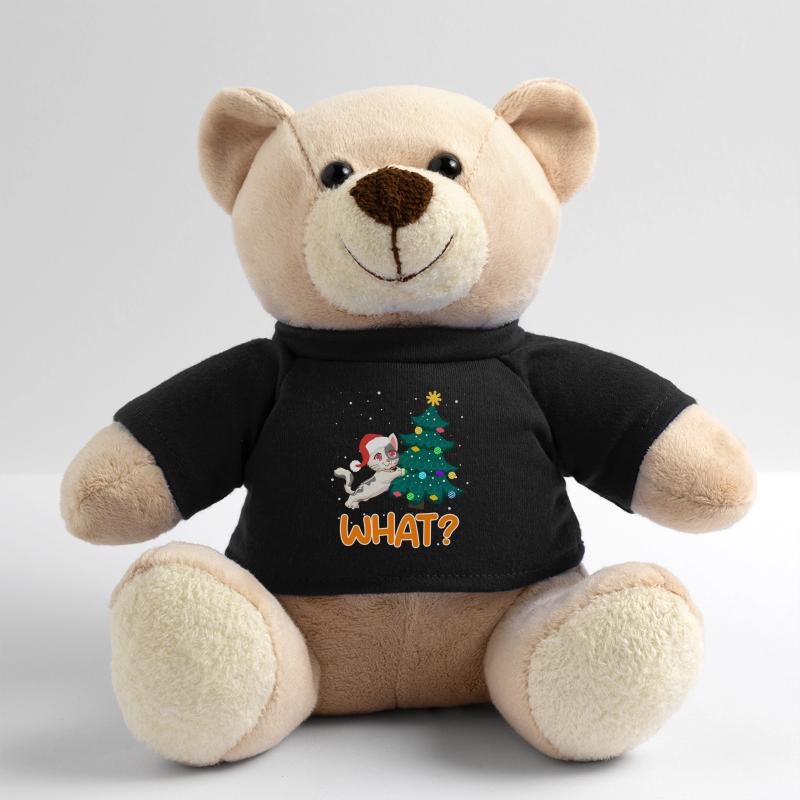 Quoi? Drôle de chaton d’arbre de Noël de chat Nounours