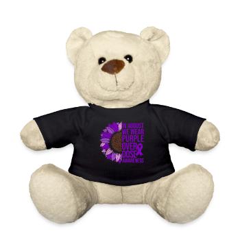 Überdosis Awareness Sonnenblume - Teddy - Schwarz - Vorne