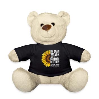 Epilepsie-Bewusstsein Sonnenblume - Teddy - Schwarz - Vorne