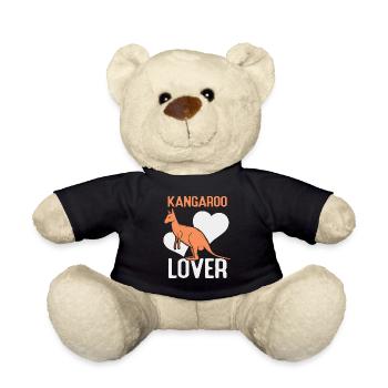Känguru Liebhaber Australien Tier Kängurus - Teddy - Schwarz - Vorne