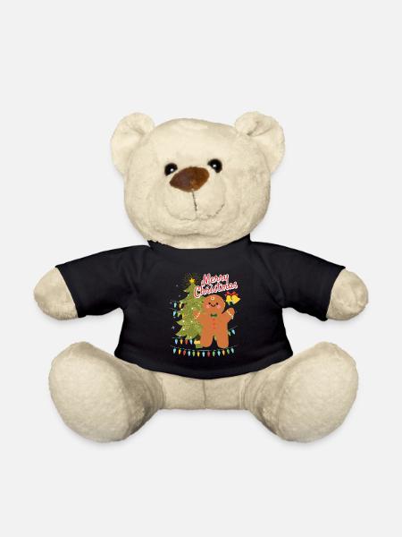 Merry Christmas Cookie Keks Ugly Christmas - Teddy - Schwarz