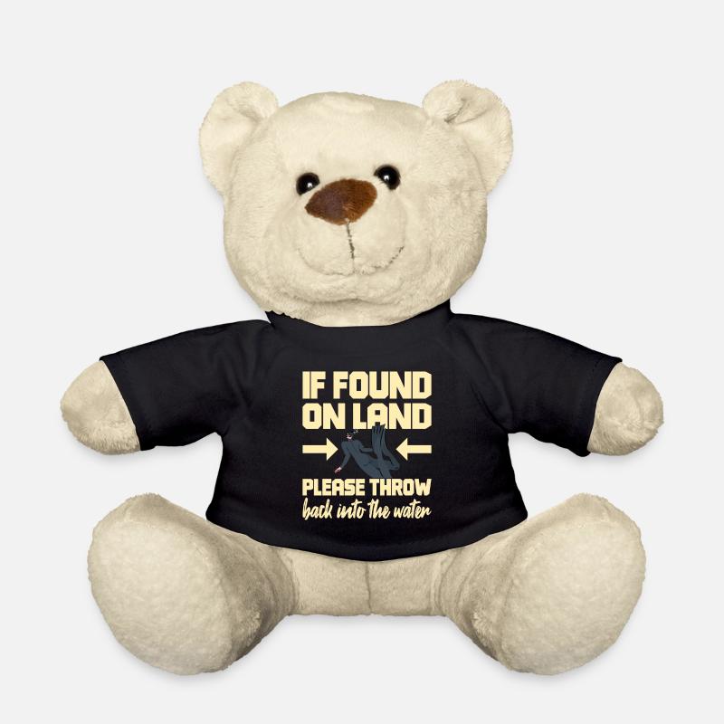 Lustiger Taucher Tauchen Schnorcheln - Teddy - Schwarz