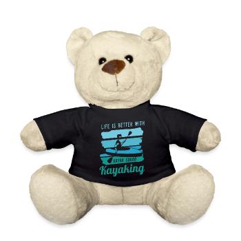 La vie avec le kayak, le canoë, la faune, la - Nounours - noir - Devant
