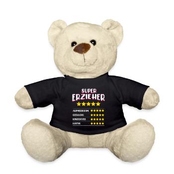 Kindergarten Definition Super Erzieher - Teddy - Schwarz - Vorne