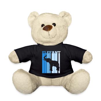 Dickhäuter Rüsseltier Elefant - Teddy - Schwarz - Vorne