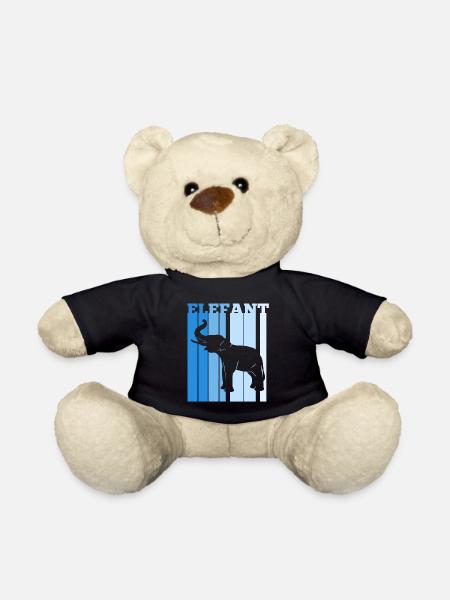 Dickhäuter Rüsseltier Elefant - Teddy - Schwarz