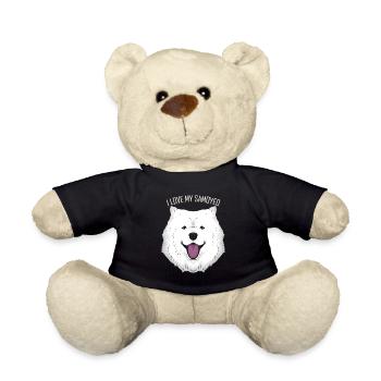 Dog Lover - I Love My Samoyed - Teddy - Schwarz - Vorne