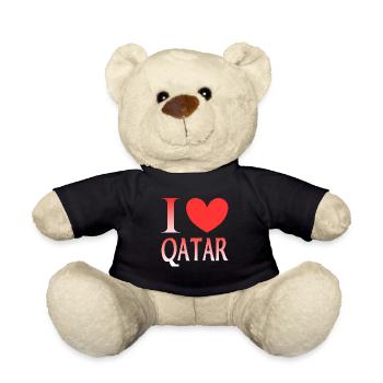 Ich liebe Katar - Teddy - Schwarz - Vorne