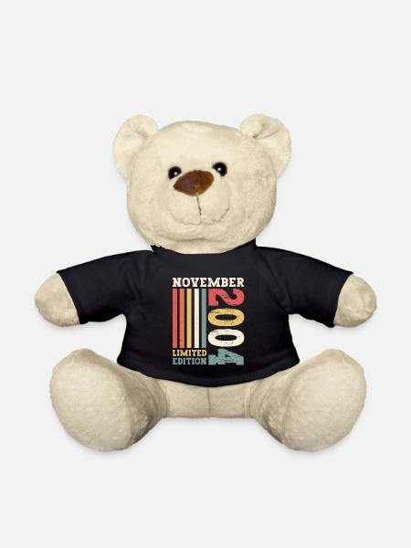 Cadeau original du 18e anniversaire de novembre 2004 - Nounours - noir