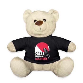 Pressefreiheit Ist Wichtig Press Freedom Matters - Teddy - Schwarz - Vorne