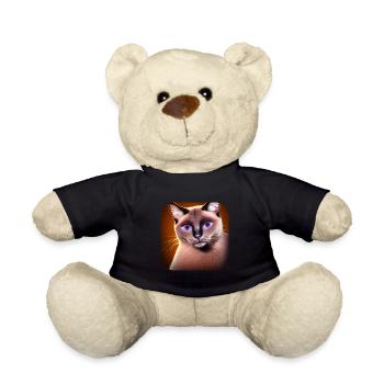 Siamese cat - Teddy Bear - black - Front