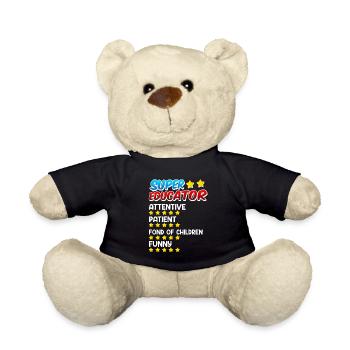 Definition eines Super Erzieher - Teddy - Schwarz - Vorne