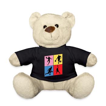 Basketteur Basketteur Vintage Rétro - Nounours - noir - Devant