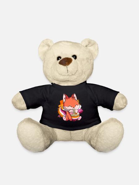 Lesbenstolz Homosexuell Kawaii Fox Ramen Nudeln Le - Teddy - Schwarz