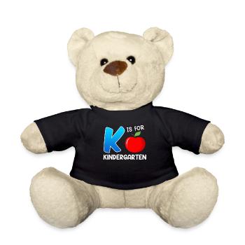 Kinder K stands for Kindergarten - Teddy Bear - black - Front