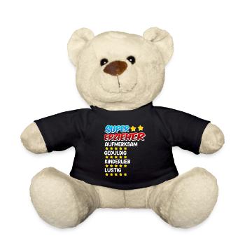 Definition eines Super Erzieher - Teddy - Schwarz - Vorne