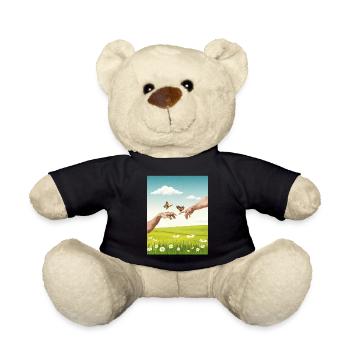 Design esthétique Bloomcore par Adam Butterfl - Nounours - noir - Devant