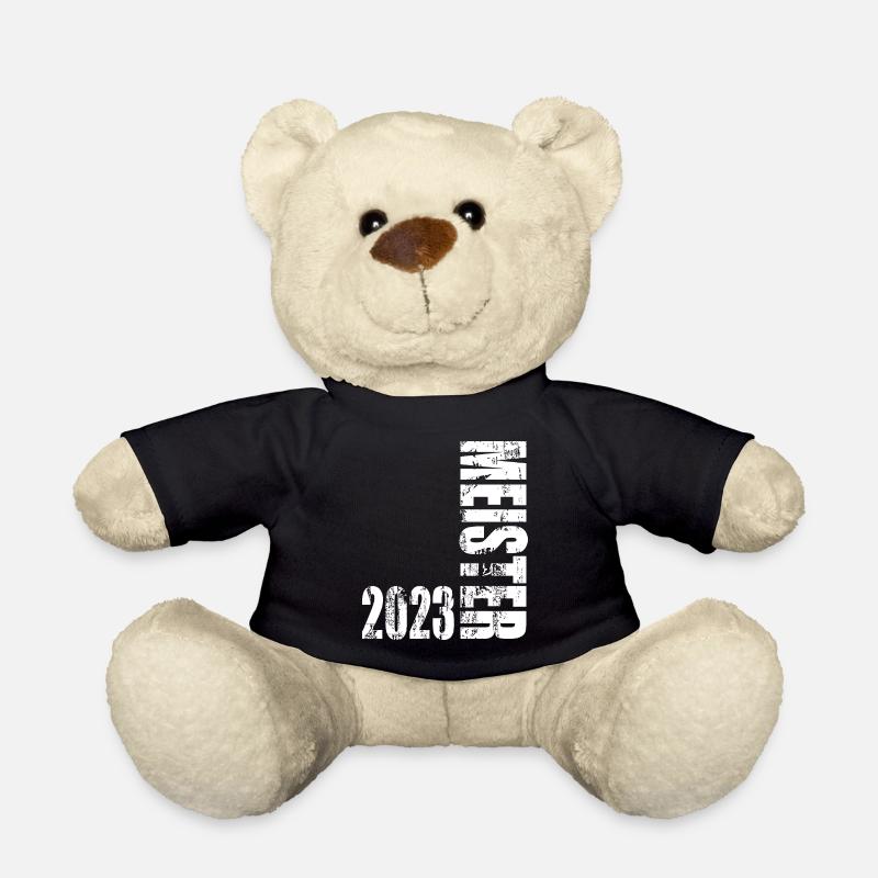 Abschluss Meister 2023 Vintage Design - Teddy - Schwarz