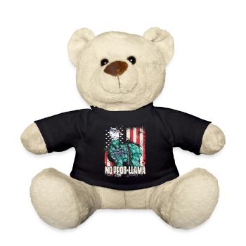 LLambo Alpaka Alpaca Llama Lustig NO PROB-LLAMA - Teddy - Schwarz - Vorne