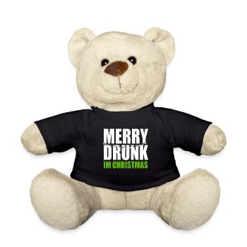 Funny Merry Drunk I'm Christmas Ugly Christmas - Teddy - Schwarz - Vorne