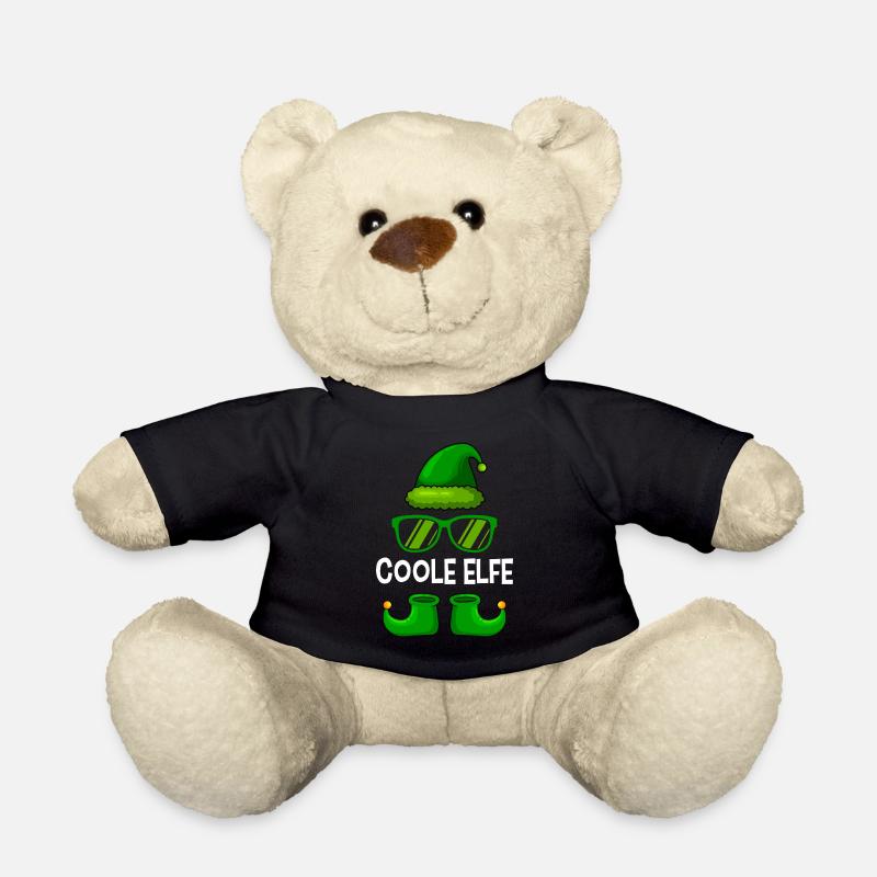 Coole Elfe lustige Weihnachten Nikolaus - Teddy - Schwarz