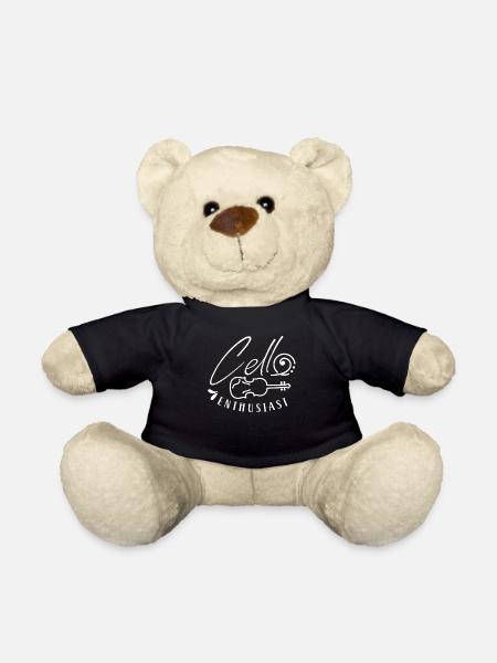 Cello lover Musician Cello cellist cello - Teddy Bear - black