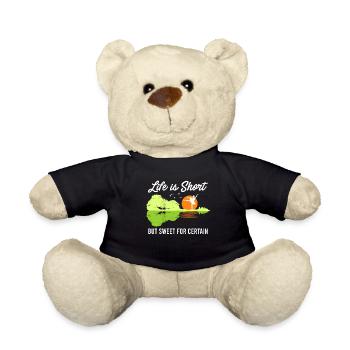 La vie est courte mais douce pour certaines guitares - Nounours - noir - Devant