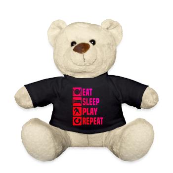 Eishockey spielen Eishockey Herren Ice Hockey play - Teddy - Schwarz - Vorne