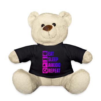 Men's Martial Arts Martial Arts Aikido Aikidoka - Teddy Bear - black - Front