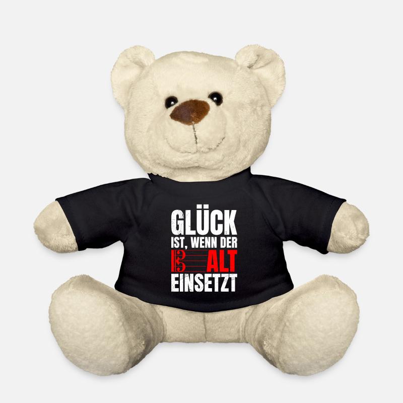 Glück ist wenn der Alt einsetzt Musik Noten - Teddy - Schwarz