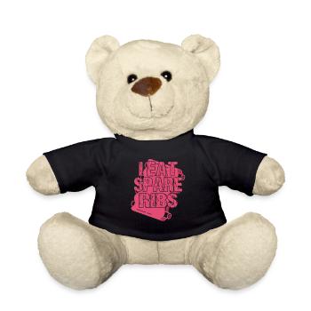 I eat spare ribs - Teddy - Schwarz - Vorne