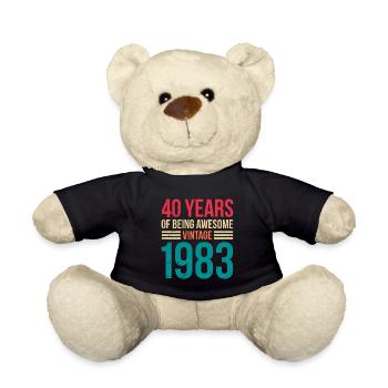 Legendär seit 40 Jahren 40. Geburtstag Vintag - Teddy - Schwarz - Vorne