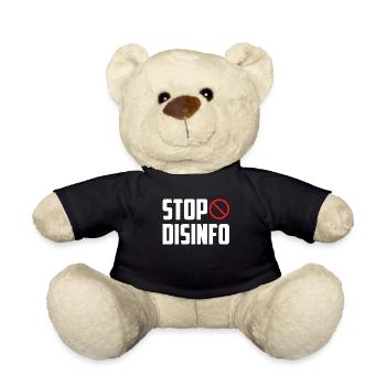 Disinfo Stoppen Presserecht Pressefreiheit - Teddy - Schwarz - Vorne