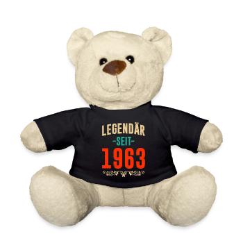 Legendär seit 1963 60. Geburtstag 60 Jahre - Teddy - Schwarz - Vorne