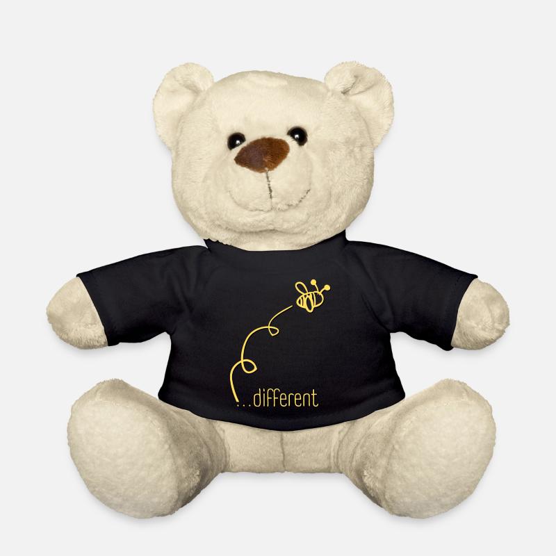 Bee Different - Sei anders! Statement Design - Teddy - Schwarz