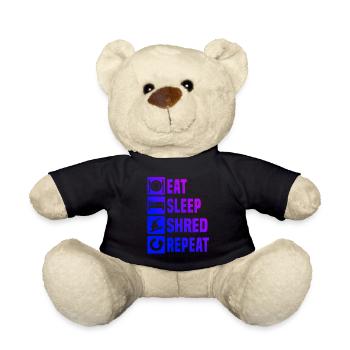 Damen Wintersport Snowboard Snowboarder Snowboardi - Teddy - Schwarz - Vorne