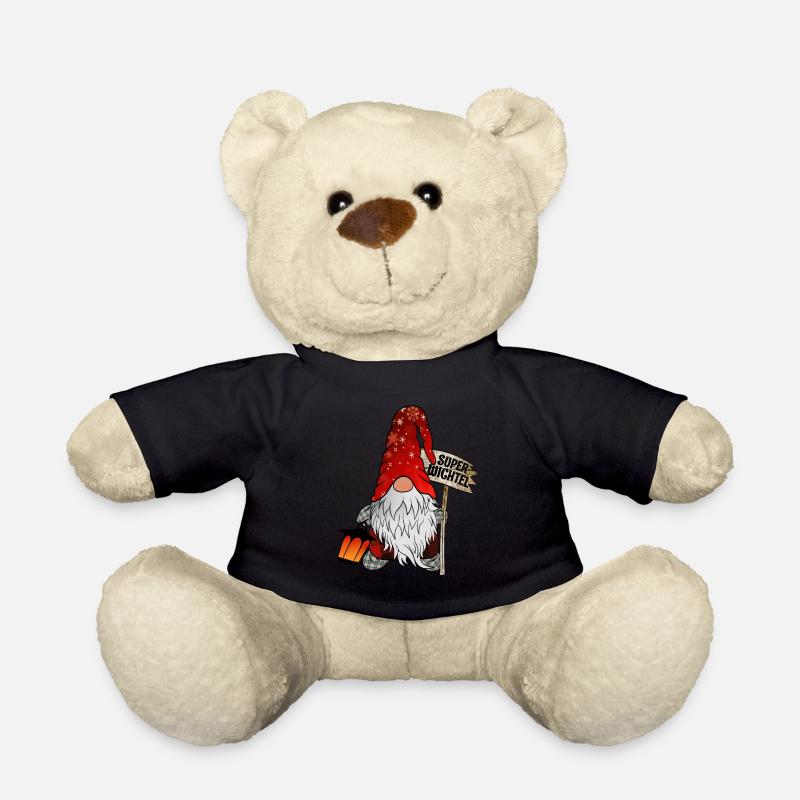 Christmas Gnome Super Wichtel - Teddy - Schwarz