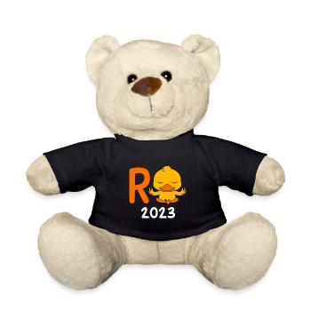 Rente 2023 R-Ente Pensionierung Ruhestand - Teddy - Schwarz - Vorne